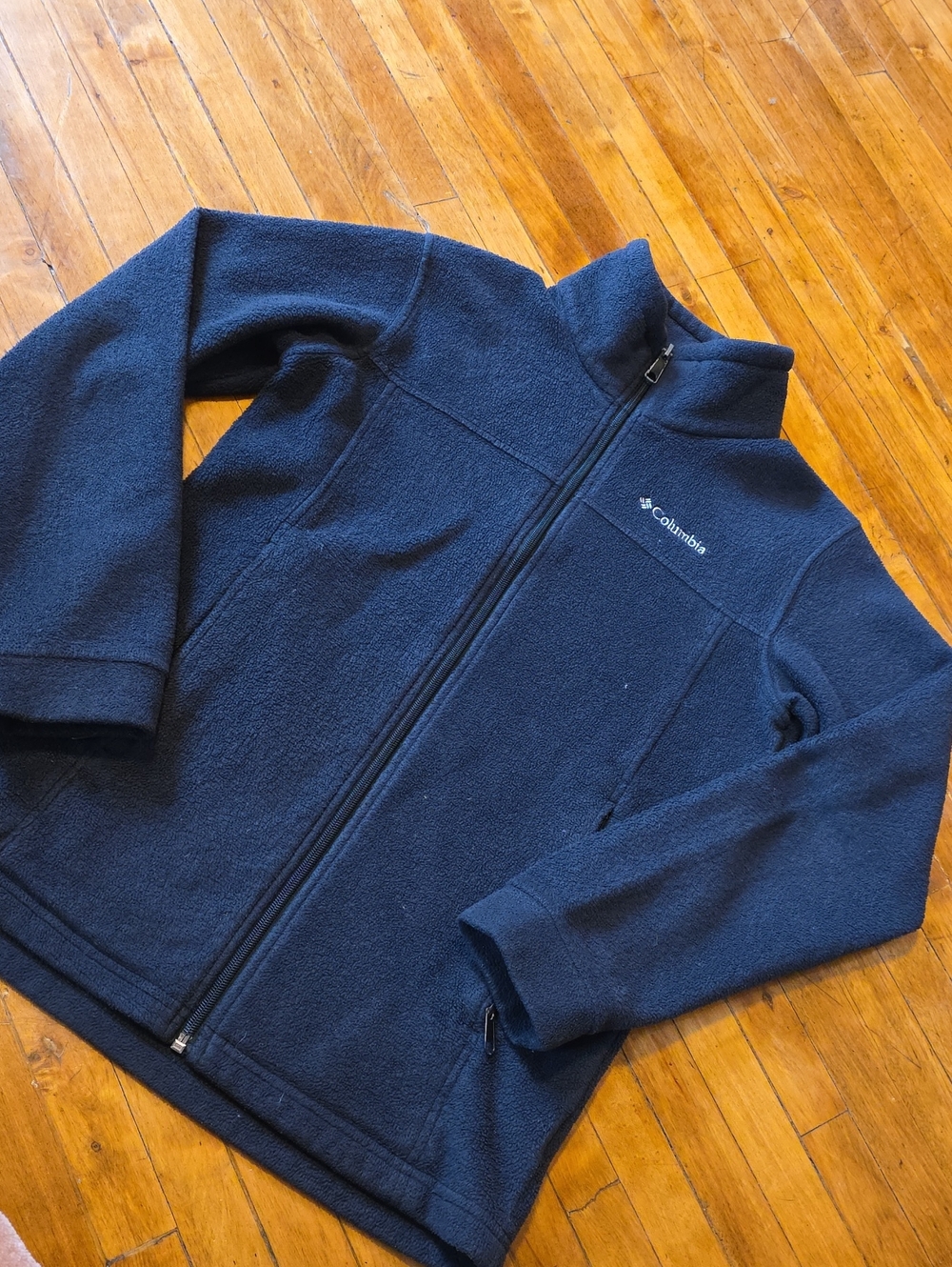 Columbia Men's Dark Blue Full-Zip Fleece Jacket